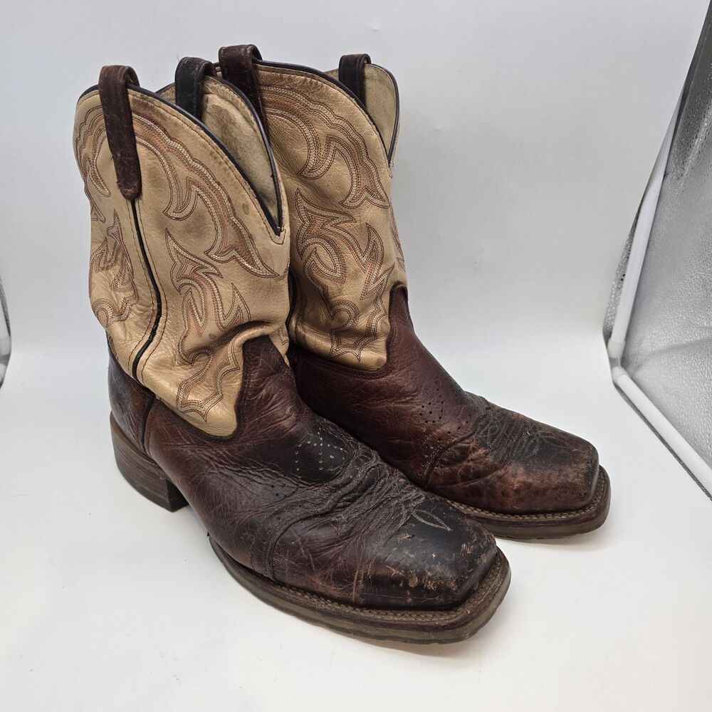 Men's Double H Graham Cowboy Boots Bison Size 11.5EE USA DH5305 Steel Toe